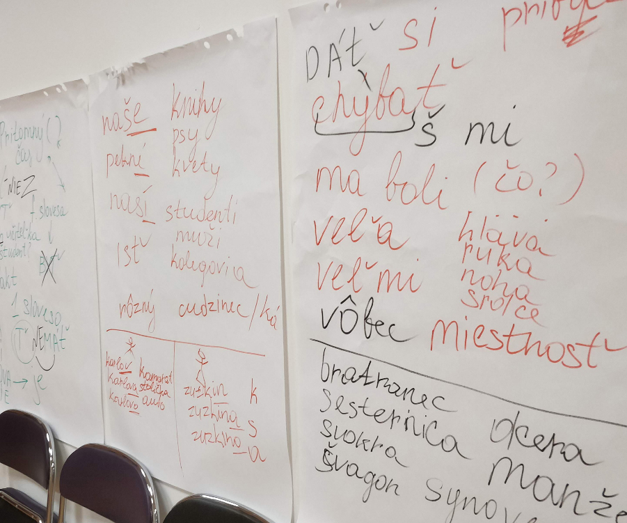 Interaktívny kurz slovenského jazyka a komunikácia s miestnymi obyvateľmi